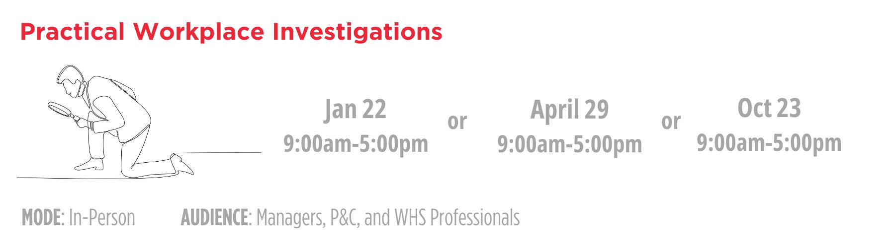 Practical Workplace Investigations 2025